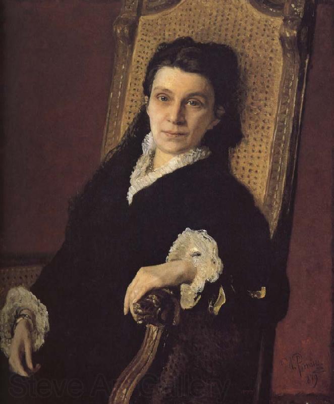 Ilia Efimovich Repin Sita Suowa portrait France oil painting art